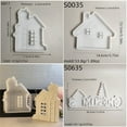 thumbnail image 5 of Tizuqe Christmas House Resin Silicone Molds for Epoxy Resin, Plaster Decoration, Silicones Concrete Cement Molds for Decoration, 5 of 16