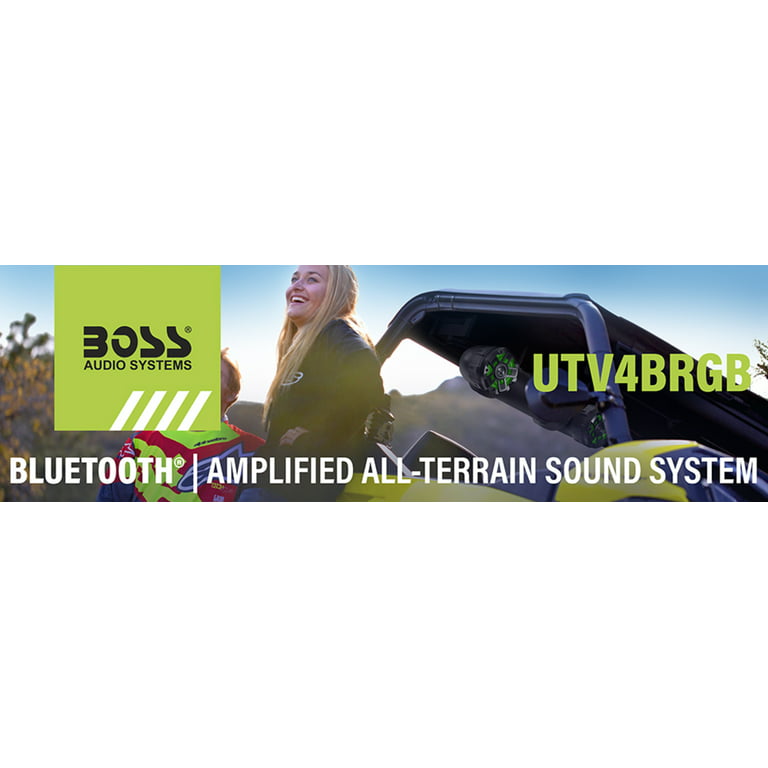 Boss Audio Systems UTV4BRGB ATV UTV Weatherproof Sound System - 4