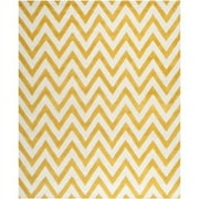 SAFAVIEH Cambridge Kaitlyn Zig Zag Stripes Wool Area Rug, Gold/Ivory, 5' x 8'