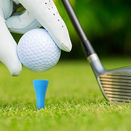 RibRave 12 Pieces Golf Range Tees Set Rubber Golf Tees for Mats Driving Range 6 Pieces for Practice Mat Mixed Size
