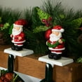 thumbnail image 2 of Northlight Santa Claus Christmas Stocking Holders - 4.75" - Set of 2, 2 of 6
