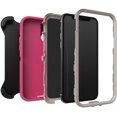 thumbnail image 4 of IBAOLEA Étui DEFENDER SERIES Sans Écran pour iPhone 11 Pro - BLACK LOVE BUG (DOVE/RASPBERRY), 4 of 7