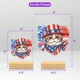 thumbnail image 5 of Patriotic Exotic Shorthair Celebrates 4th of July Acrylic Plaque Sign Ashwood Base Cat Lover Kitten Owner Gifts Home Desk Decor - 02009, 5 of 5
