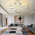 thumbnail image 4 of Modern Round White Acrylic LED Ceiling Light Flush Mount Lamp Bedroom Living Room Chandelier W/o Bulb, 4 of 24