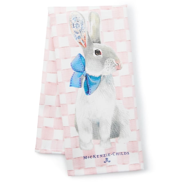 Paño de cocina de algodón con estampado de conejo con estampado de conejo MACKENZIE-CHILDS
