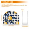 thumbnail image 4 of Yayeee Napkin Holder for Table Kitchen Paper Tissue Organization, Beige Plaid Lemon, 4 of 8