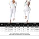 thumbnail image 2 of Pantalones Mono de manga larga con capucha Trajes de una pieza para mujer Ropa de fiesta delgada para discoteca Kuymtek Blanco T L para Mujer, 2 of 8