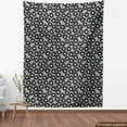 thumbnail image 3 of Retro Fabric by the Yard, Oval Shape Pattern Old Vinyl Disc Themed Motifs Repeating Abstract Design, Decorative Upholstery Fabric for Sofas and Home Accents, Sage Green Black White by Ambesonne, 3 of 4