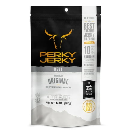 Perky Jerky Grass-Fed Beef More than just Original, 14 (Best Beef Jerky Marinade Recipe)