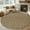 Brown, variant on Blue 4ft Round Rug, Farmhouse Burlap Solid Blue Color Modern Linen Texture Non-Skid Rubber Backing Large Area Rugs - Living Room Bedroom Home Office, Indoor Floor Mat Carpets Washable Rug