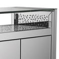 thumbnail image 2 of Regi 32 Inch Modern Mirrored Sideboard Buffet Console Cabinet, Silver - Saltoro Sherpi, 2 of 5