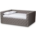 thumbnail image 1 of Bowery Hill Contemporary Tufted Full Daybed in Grey, 1 of 6