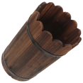 thumbnail image 1 of Handmade Wooden Flower Bucket for Storage Use 1Pcs Retro Coffee Flower Kettle, 1 of 5