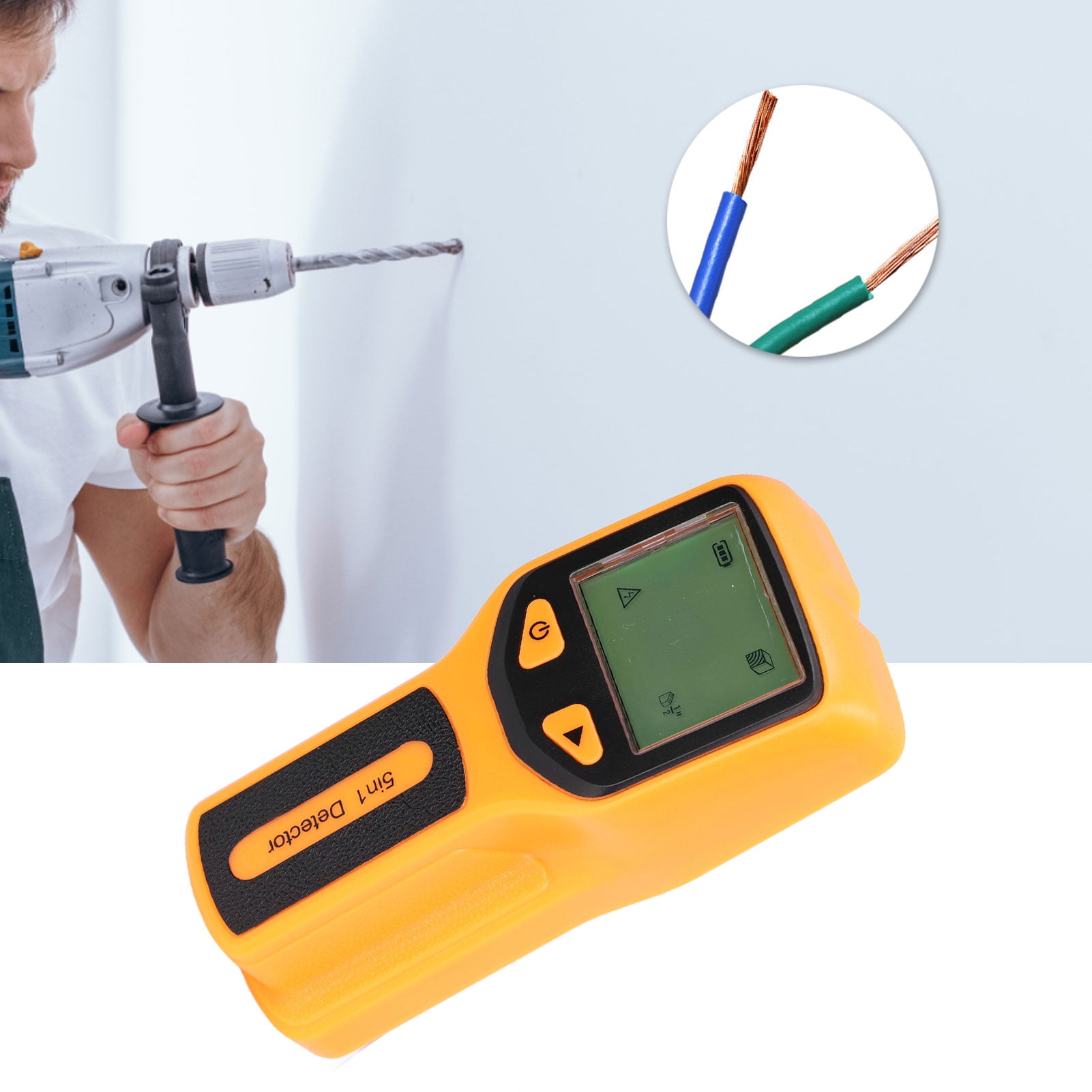 ESTINK Metal Stud Detector, 5 in 1 Stud Finder Multifunctional Wall