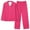 Hot Pink, variant on Womens Pajamas Sets Casual V Neck Pocket Solid Color Long Pajama Pantsuit Womens Pjs Sets