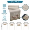 thumbnail image 6 of Burlap Table Runner 90 Inches Long,Easter Rabbit on Vintage Linen Non-Slip Kitchen Table Runners for Dining Room Everyday Use Party Table Decorations Flowers Bunnies Butterfly, 6 of 9