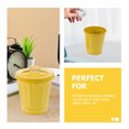 thumbnail image 3 of WASHWEPE 5Ud Pequeño De Basura Amarillo De Metal Ideal Para O Escritorio, 3 of 8
