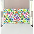 thumbnail image 1 of Butterfly Headboard, Different Sized Butterfly Silhouettes Sense of Change Movement Lifestyle Art, Upholstered Decorative Metal Bed Headboard with Memory Foam, Twin Size, Multicolor, by Ambesonne, 1 of 4
