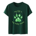 thumbnail image 3 of Aayomet St Patrick's Day Womens Blouses And Tops Dressy Women's V Neck Short Sleeve T Shirts with Pocket Drop Tail Hem Relaxed Fit Tees,Army Green L, 3 of 3