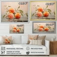 thumbnail image 4 of Designart "Fruit modern Peach" Food & Beverage Floater Framed Canvas Print, 4 of 7