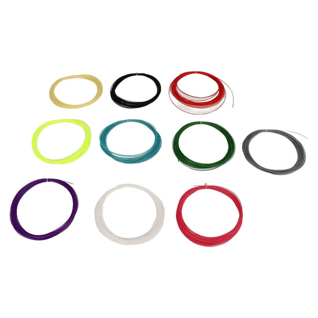 10Pcs Color Mixing Badminton Racquet String High Elastic Badminton Racket Line Replacement Second Generation 28lbs