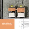thumbnail image 3 of M MZG 3-Tier Heavy Duty Wire Shelving Unit, Chrome, 750 lbs Capacity, 11.8" D x 17.7" W x 26.3" H, 3 of 6