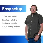 LIVELY Jitterbug Flip2 - Flip Cell Phone for Seniors - Not Compatible with Other Wireless Carriers - Must Be Activated Phone Plan - No SIM Needed - Flip2 Graphite