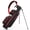 Black and Red, variant on Sturdum 3.7 lb Lightweight Par 3 Golf Stand Bag, 3-Way Divider, 900D Oxford, Holds Up to 8 Clubs, Cooler Pocket for Pitch & Putt and Driving Range