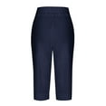 thumbnail image 5 of frariair Women's Plush Feel Sweatpants Loose Fit Relaxed Casual Comfort Travel Pajama Style Elastic Cuff Lounge Essential Pants Navy, 5 of 5