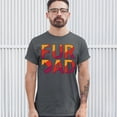 thumbnail image 3 of Tee Hunt Fur Dad T-Shirt Father's Day Dog Lover Men's Tee, Charcoal, 3X-Large, 3 of 5