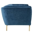 thumbnail image 3 of Modway Bestow Crushed Performance Velvet Sofa in Navy, 3 of 8