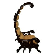 Giant Scorpion King Chair with Yellow and Brown Colors Size: 39" x 44" x 78"H