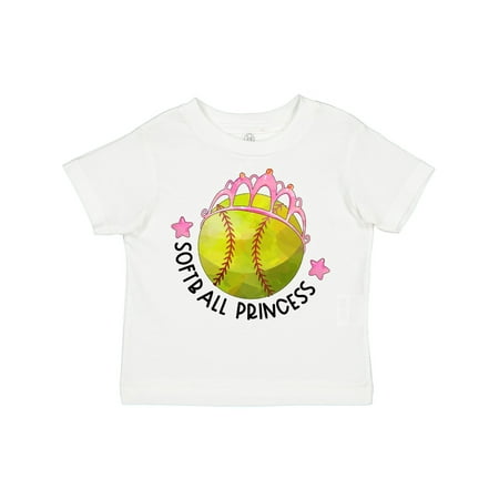 

Inktastic Softball Princess- Tiara Girls Toddler T-Shirt