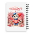 thumbnail image 2 of Happy Valentine’s Day Adorable British Shorthair Kitten Holding Heart Balloon Spiral Bound Journal Cat Lover Kitten Owner Gifts 5x7in Spiral Notebook - 00030, 2 of 5