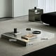 thumbnail image 1 of Mesas de centro italianas, mesa auxiliar de acero inoxidable, mesas de té minimalistas, mesa central moderna para sala de estar, muebles de diseño de lujo, 1 of 4
