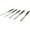Steel, variant on Performance Tool W758 5 Piece 8-Inch Long Carbon Steel Pin Punch Set, Pin Sizes 1/8", 3/16", 1/4", 5/16" and 3/8"