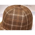thumbnail image 2 of YooGuoGuo Unisex Tweed Baseball Cap Men Women Plaid Checked Dad Hat Adjustable Stylish Fall Winter Trucker Hats for Outdoor Travel, 2 of 7