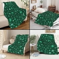 thumbnail image 2 of St. Patrick''s Day Blanket, Green Clovers and Shamrocks Blanket, 50x60 Inches Fuzzy Blanket for Couch, Cozy, Warm, Lightweight St. Patrick''s Day Soft Throw Blanket, 2 of 6