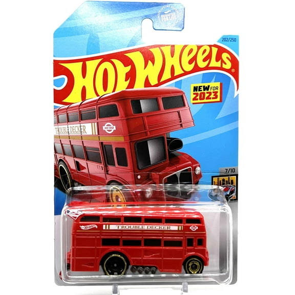 Hot Wheels HW Metro Trouble Decker Diecast Car (Red)