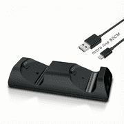For Dual Controller Charging Dock Compatible with PS4 PS4 Slim LED Indicator Micro USB Fast Charger Stand Black Game Accessories