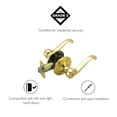 thumbnail image 4 of Design House Scroll Privacy 2-Way Bed and Bath Door Lever, Polished Brass, 4 of 12