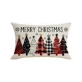 thumbnail image 2 of Christmas Tree Pillow Covers 12x20, Merry Christmas Throw Pillows, Soft Seasonal Cushion Covers, Winter Holiday Decoration for Home Couch Farmhouse(A), 2 of 7