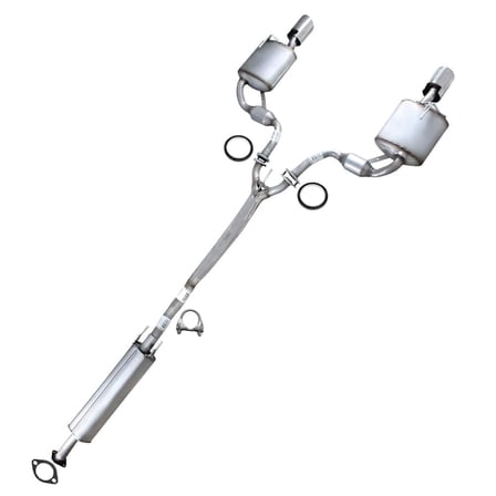 Northeastern Exhaust Stainless Steel Exhaust Resonator & Muffler Exhaust System Kit Fits Nissan Maxima 2009–2014 & 2016–2019 3.5L | Direct-Fit Automotive Replacement Part