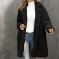 thumbnail image 2 of IROINNID Faux Fur Coat for Women Winter Warm Shaggy Coat Casual Front Open Fluffy Long Coat,Black, 2 of 9