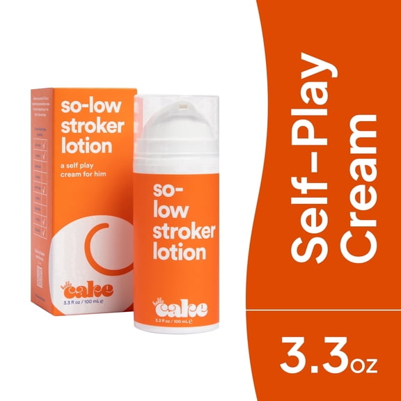 Hello Cake So-Low Stroker Lotion for Men, Coconut-Oil Based Moisturizing Self-Play Cream, 3.3 fl oz​