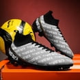 thumbnail image 2 of Zapatos de fútbol ultraligeros para hombre, botas de fútbol profesionales FG/TF de alta calidad, botines largos, cómodas, gran oferta, 2 of 5