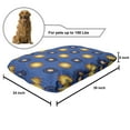 thumbnail image 2 of Astrology Pet Bed, Vintage Pattern with Celestial Elements Astronomic Ornaments, Chew Resistant Pad for Dogs and Cats Cushion with Removable Cover, 24" x 39", Yellow Brown and Blue, by Ambesonne, 2 of 4