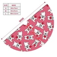 thumbnail image 3 of Lsque French Bulldog And Heart Print Christmas Tree Skirt, Tree Skirt with Ties or Velcro, Perfect for Holiday Decorations, Halloween, and New Year-48", 3 of 7
