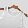 thumbnail image 4 of Gibobby Men Tank Tops Sleeveless Shirts Workout Athletic Muscle Mesh Gym Training Active Athletic Running Vest(XXL,White), 4 of 9
