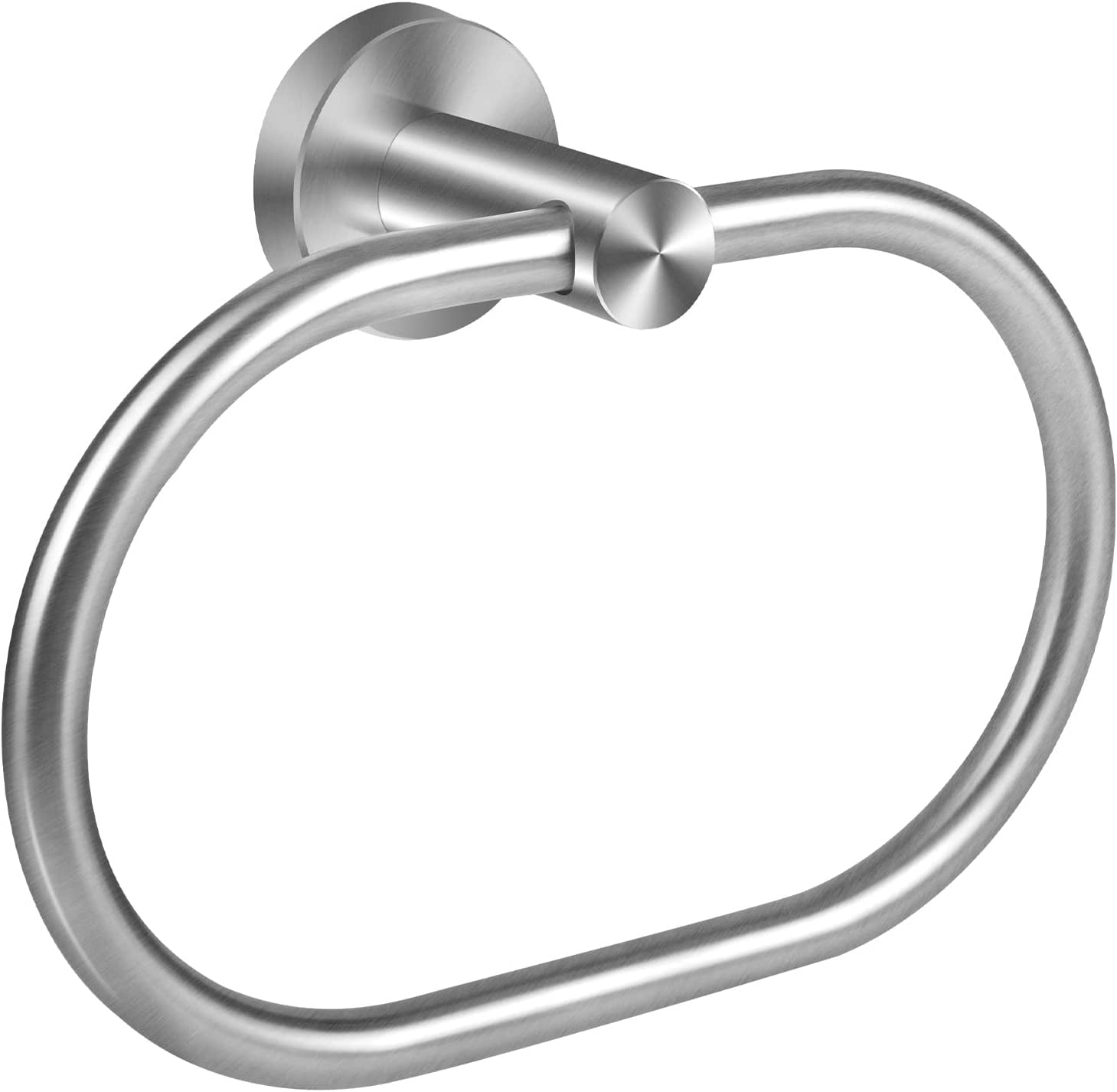 Hand Towel Ring, Brushed Nickel SUS304 Stainless Steel Bathroom Hand Towel Holder Wall Mount